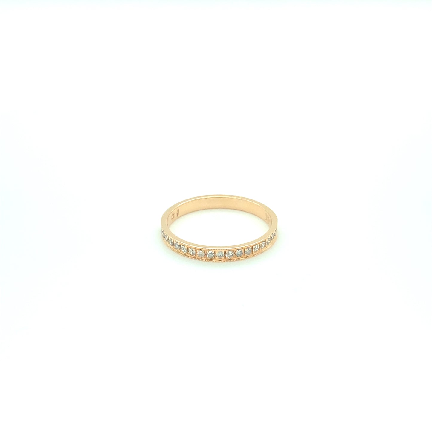 Anillo de diamantes con banda de eternidad ROSE de 14 kt