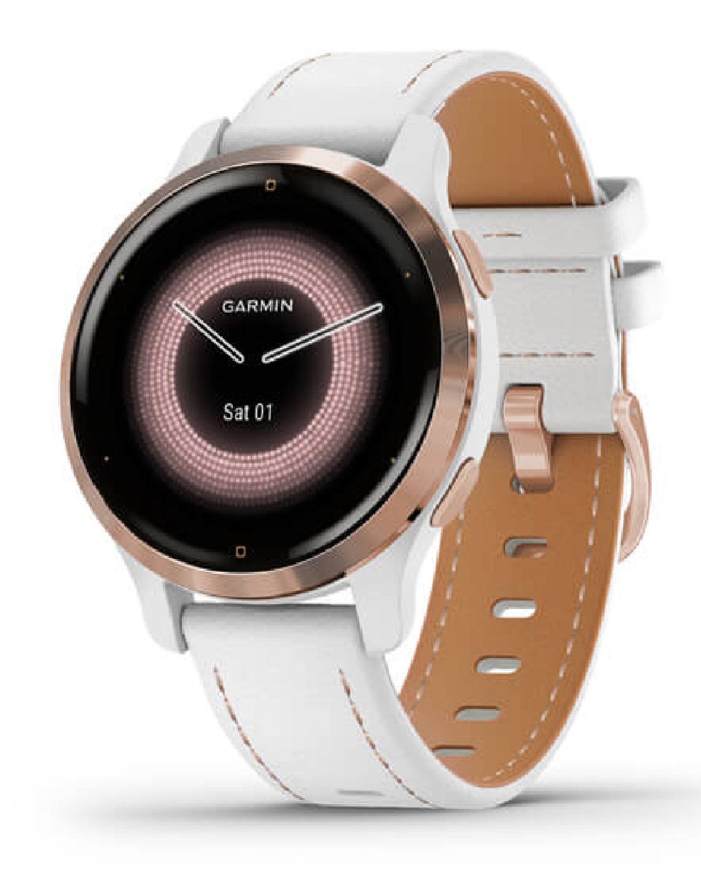 Garmin Garmin Venu® 2S Sport White Leather Watch