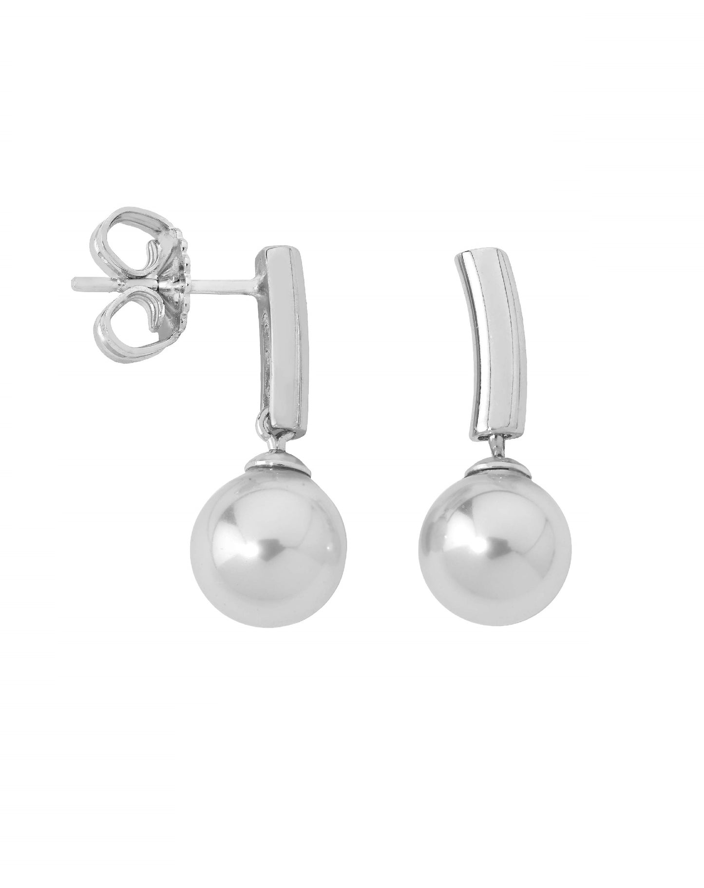 Majorica White Pearl Earring Espiga Earrings