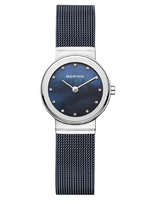 Bering 10126-307 Bering Classic Blue Dial Silver Case Quartz Watch