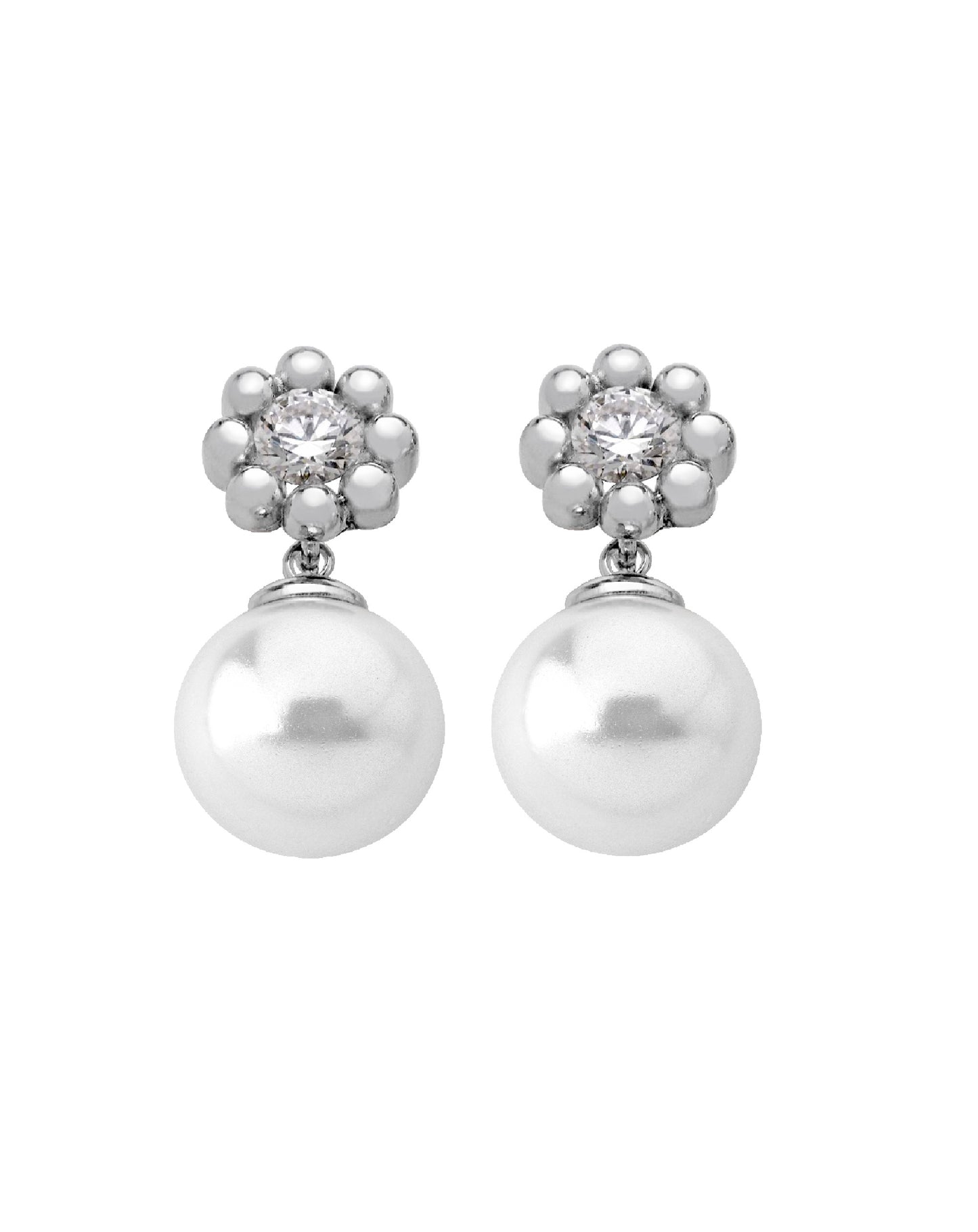 Majorica Exquisite White Pearl Earring Earrings