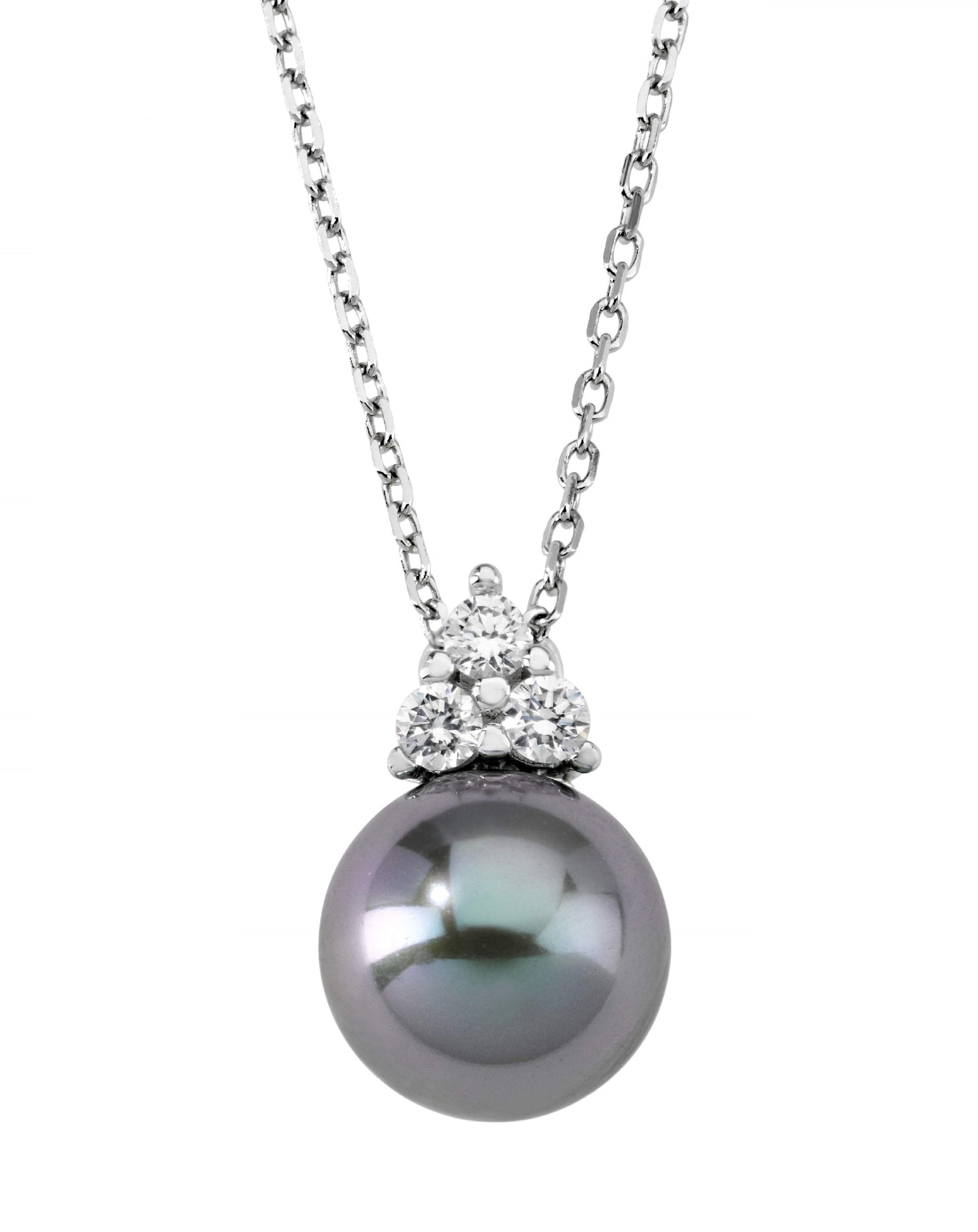 Majorica 12277.03.2.N42.530.1 Pendant Ceres Grey Pearl Necklaces