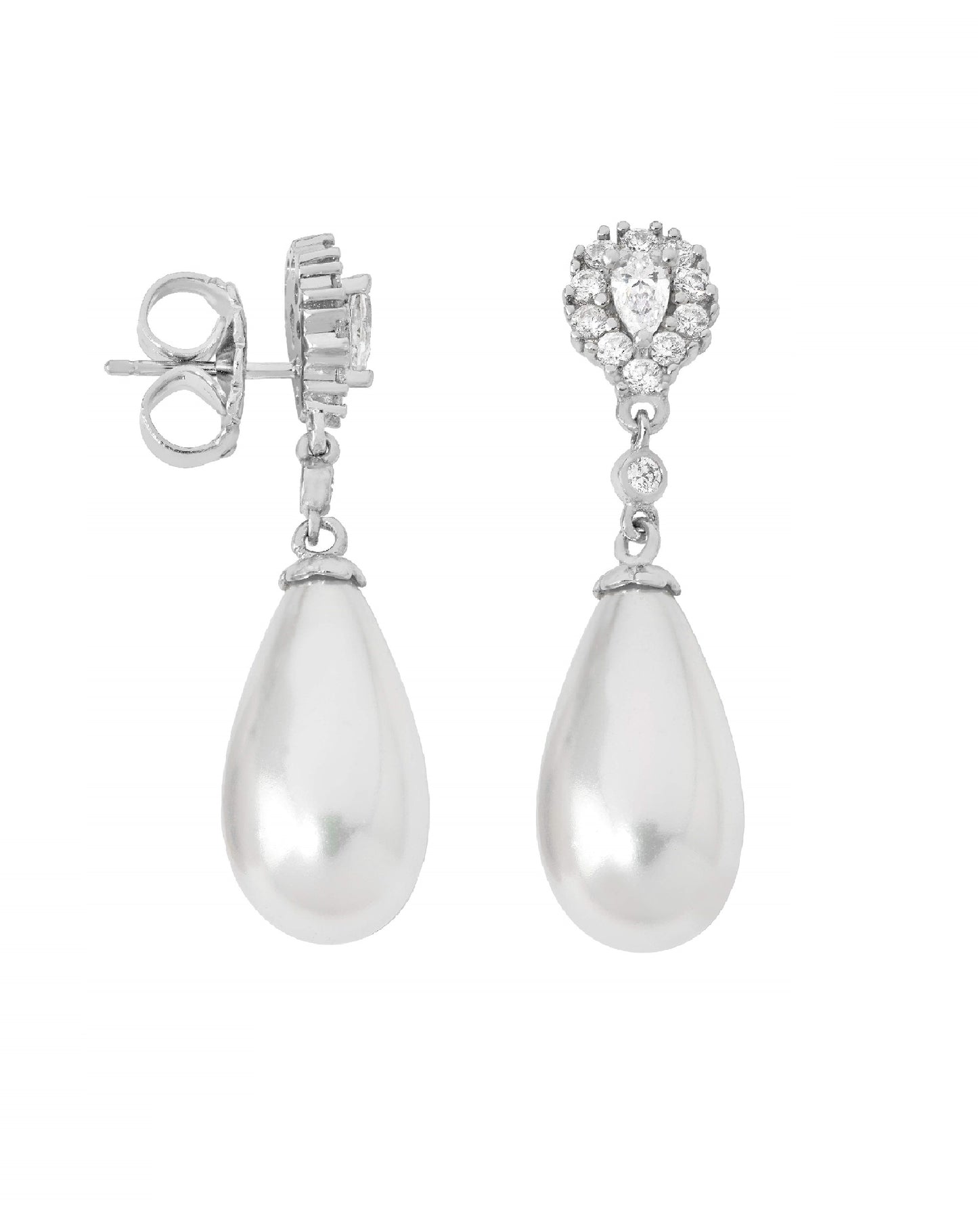 Majorica White Pearl Earring Brides Earrings