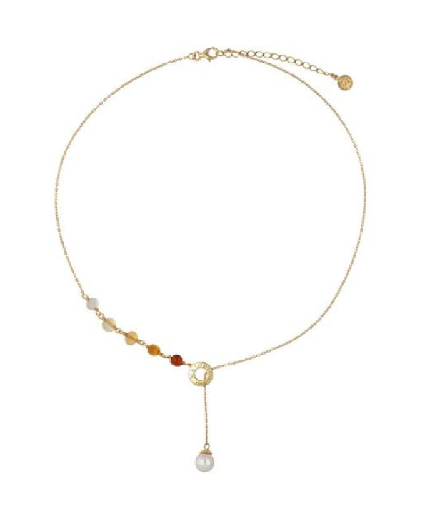 Majorica Necklace White Pearl Saturn Necklaces
