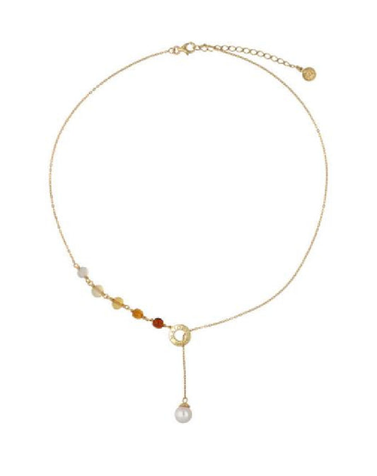 Majorica Necklace White Pearl Saturn Necklaces
