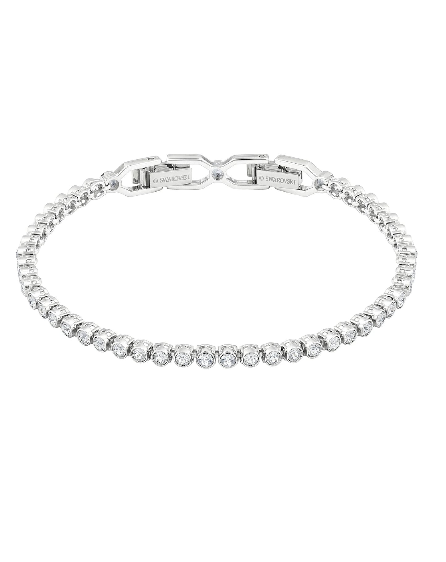 Swarovski SWAROVSKI Emily White Tone Tennis Bracelet Bracelets