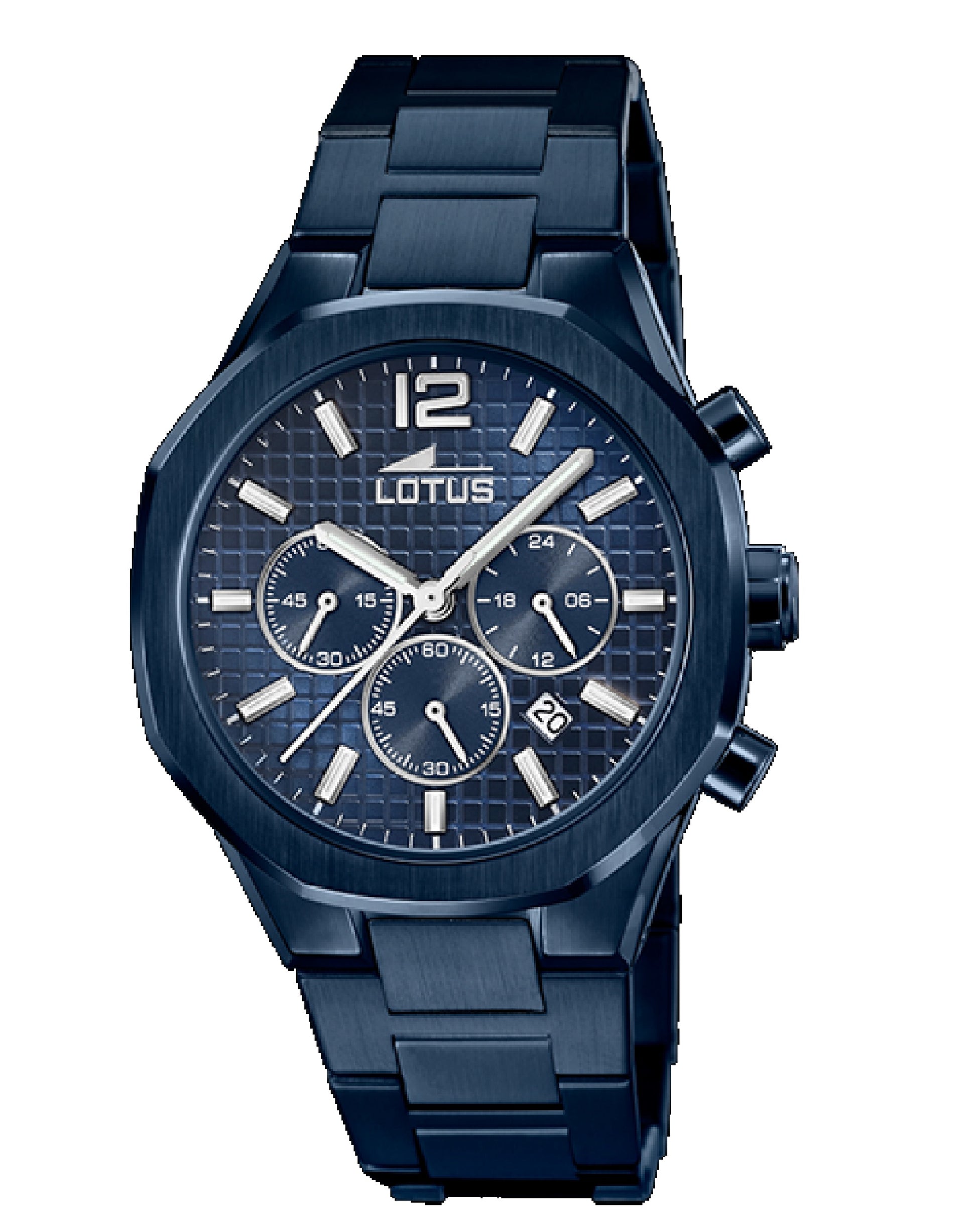 Lotus 18848/1 Lotus Dark Blue Dial & Dark Blue Pvd Bracelet Watch