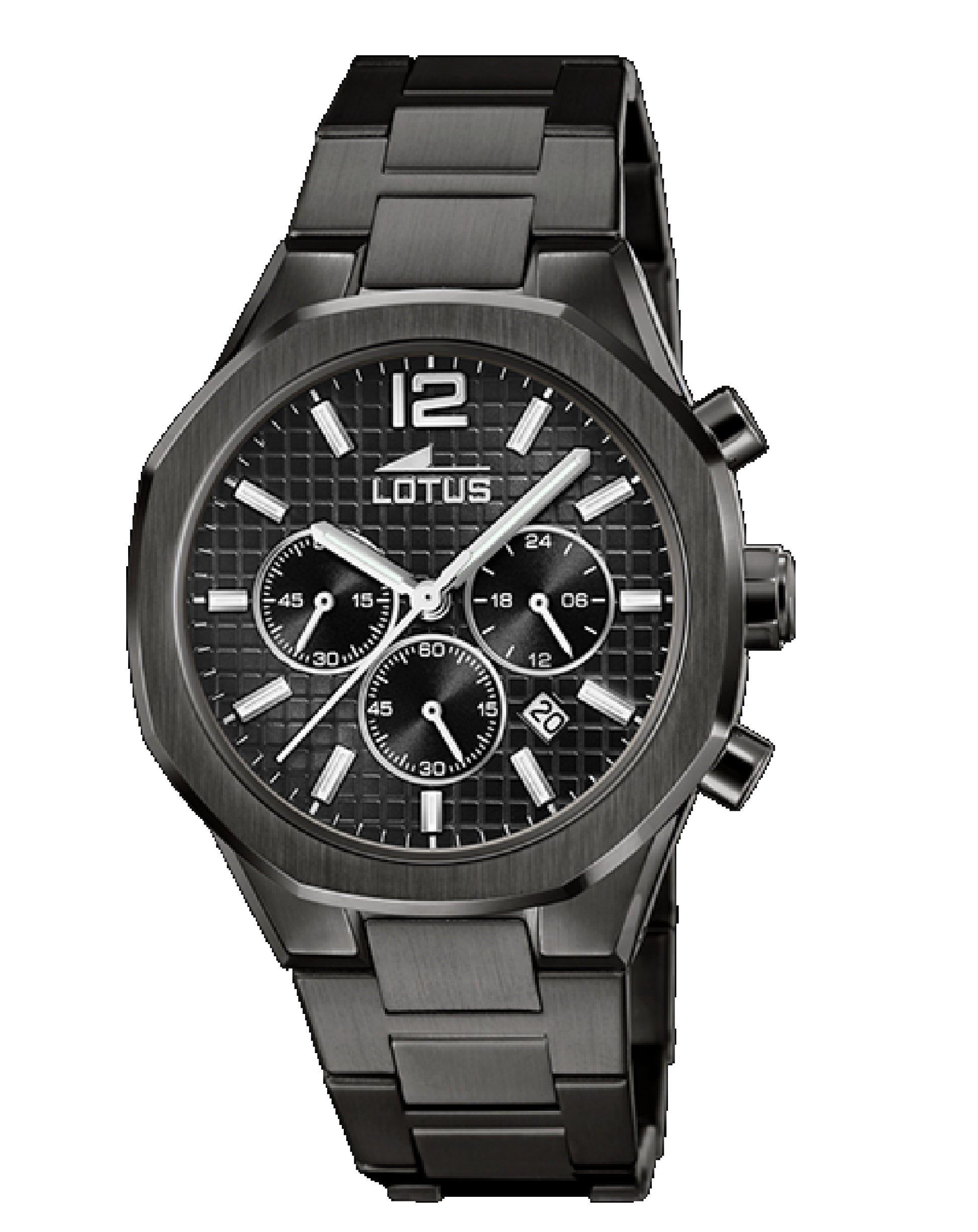 Lotus 18849/1 Lotus Black Dial & Black Pvd Bracelet Watch