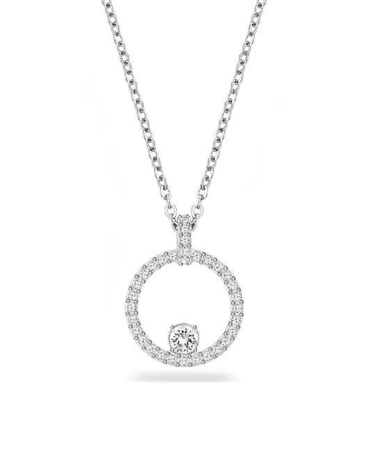 Swarovski Swarovski Creativity Pendant, Rhodium Plated Silver Tone Necklaces