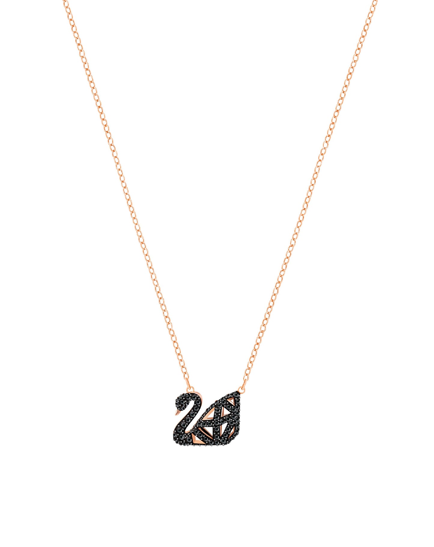 Swarovski Swarovski FACET Swan Rose Gold Tone Necklace Necklaces