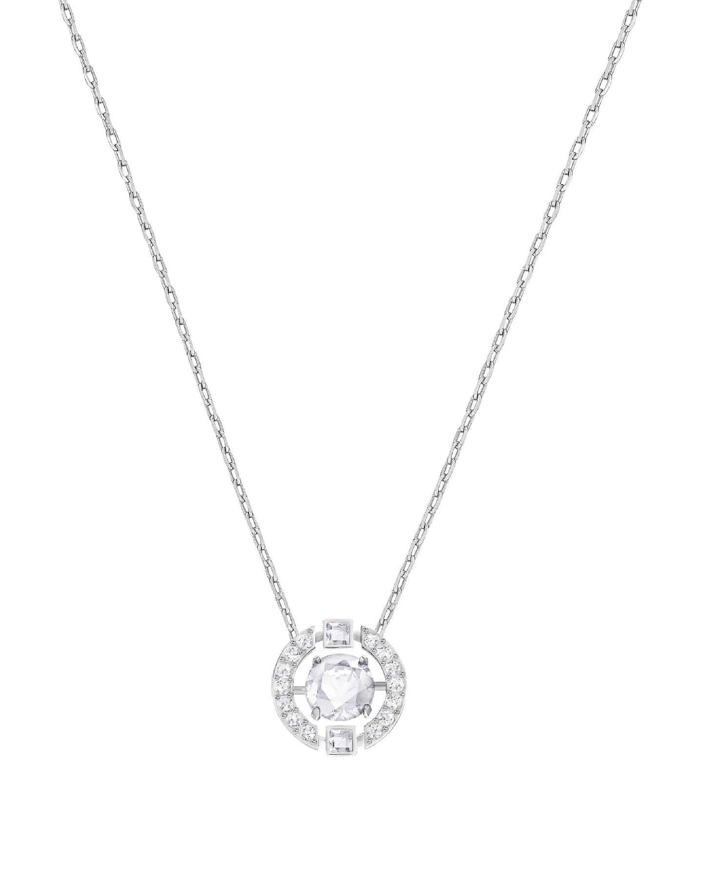 Swarovski Swarovski Sparkling Rhodium Plated DANCE Necklace Necklaces