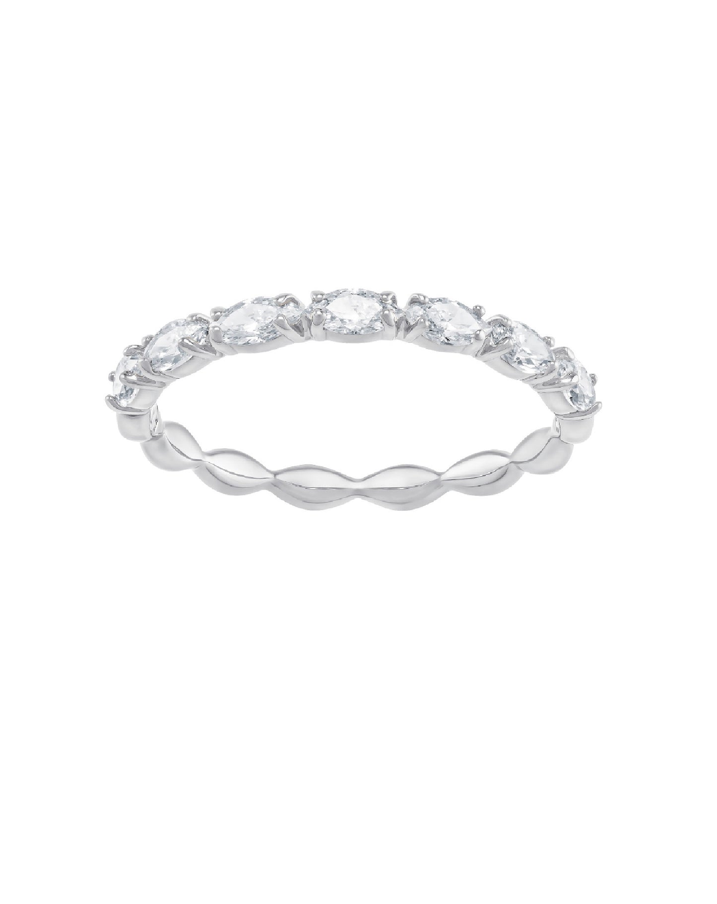 Swarovski Swarovski Vittore WHITE Tone Ring Size 55 Rings