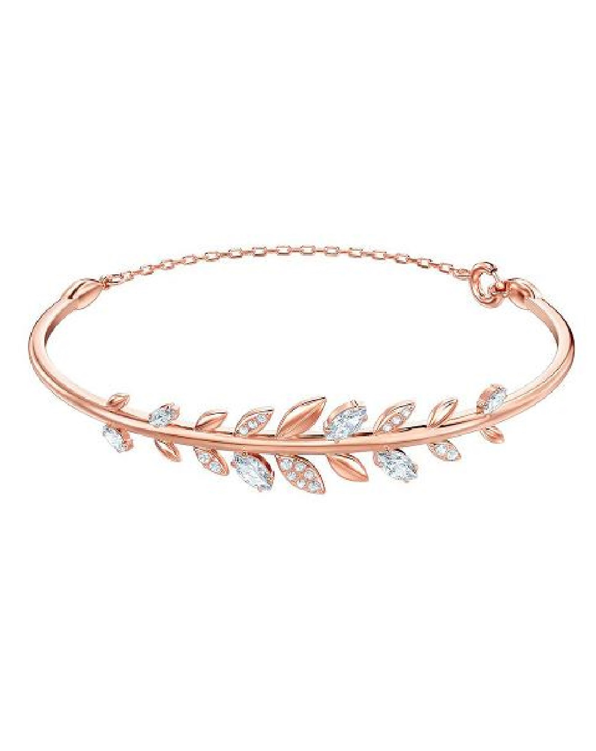 Swarovski Swarovski MAYFLY Rose Gold Tone Bangle Bracelets