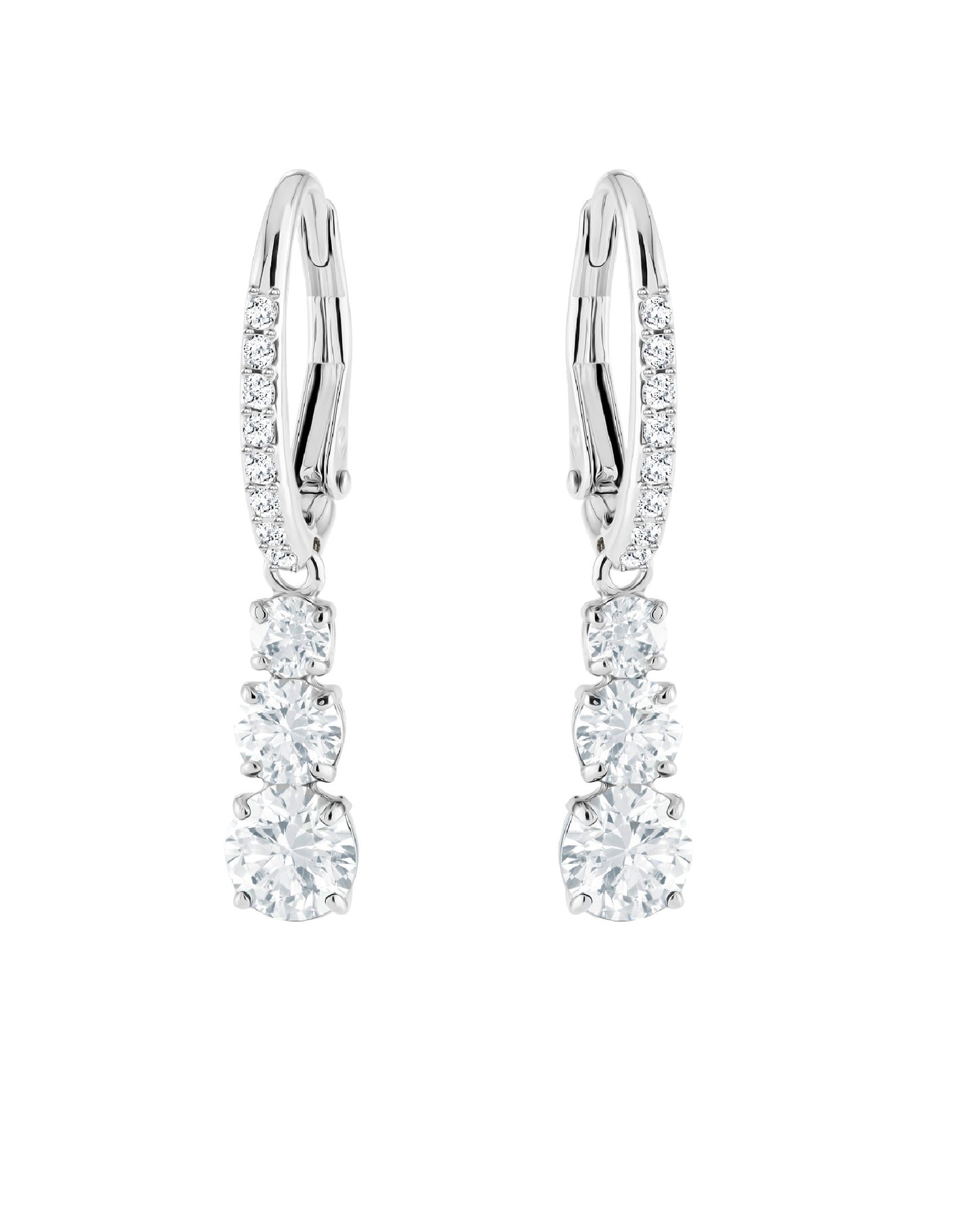 Swarovski Swarovski ATTRACT Trilogy White Tone Earring Earrings