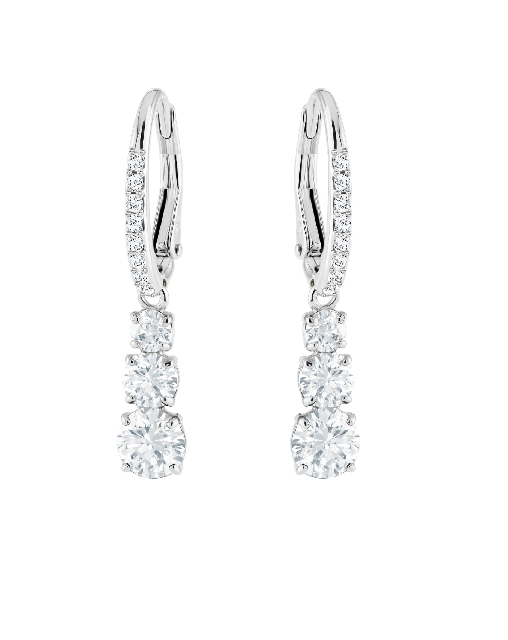 Swarovski Swarovski ATTRACT Trilogy White Tone Earring Earrings