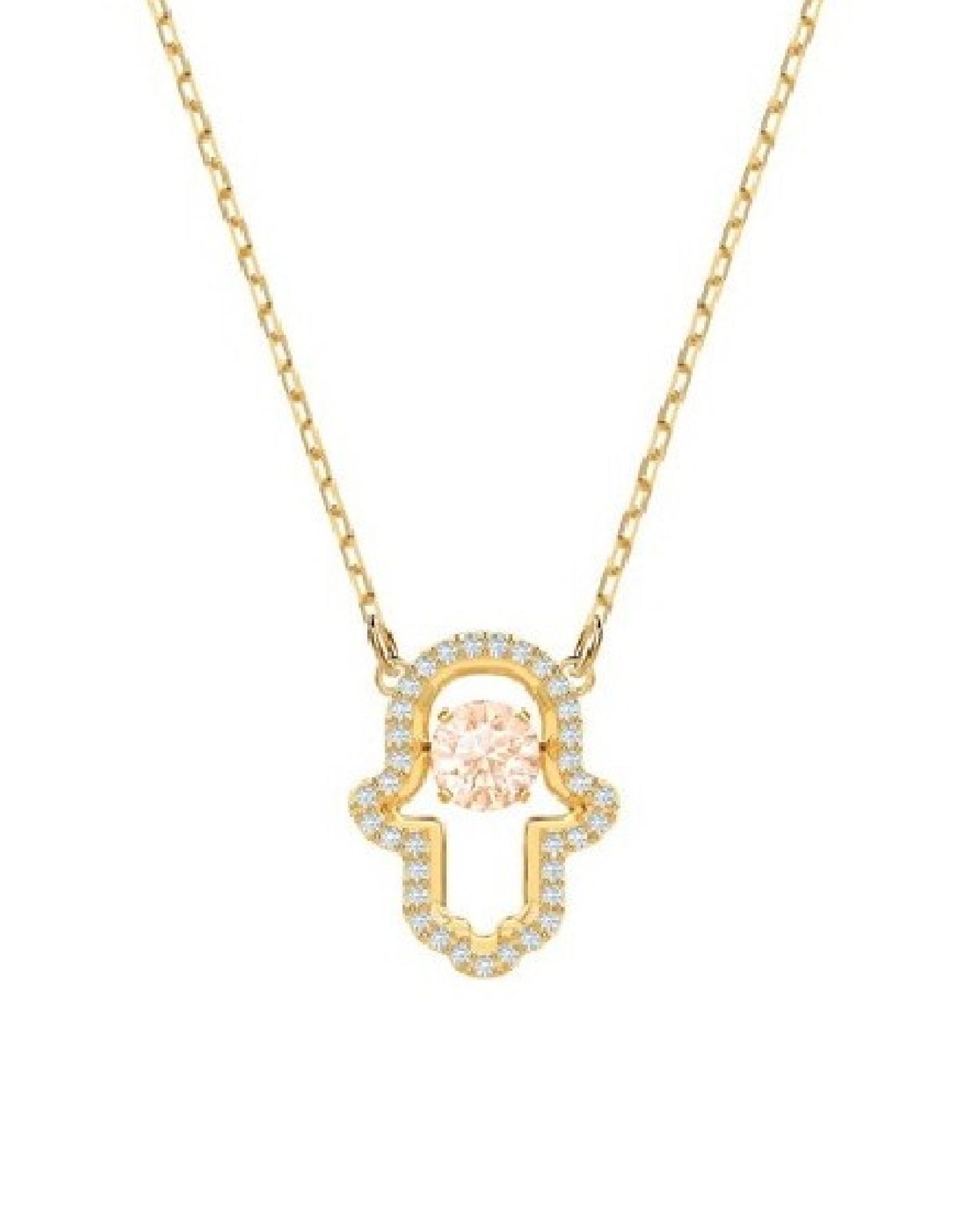 Swarovski Swarovski HAMSA Yellow Gold Tone Necklace Necklaces