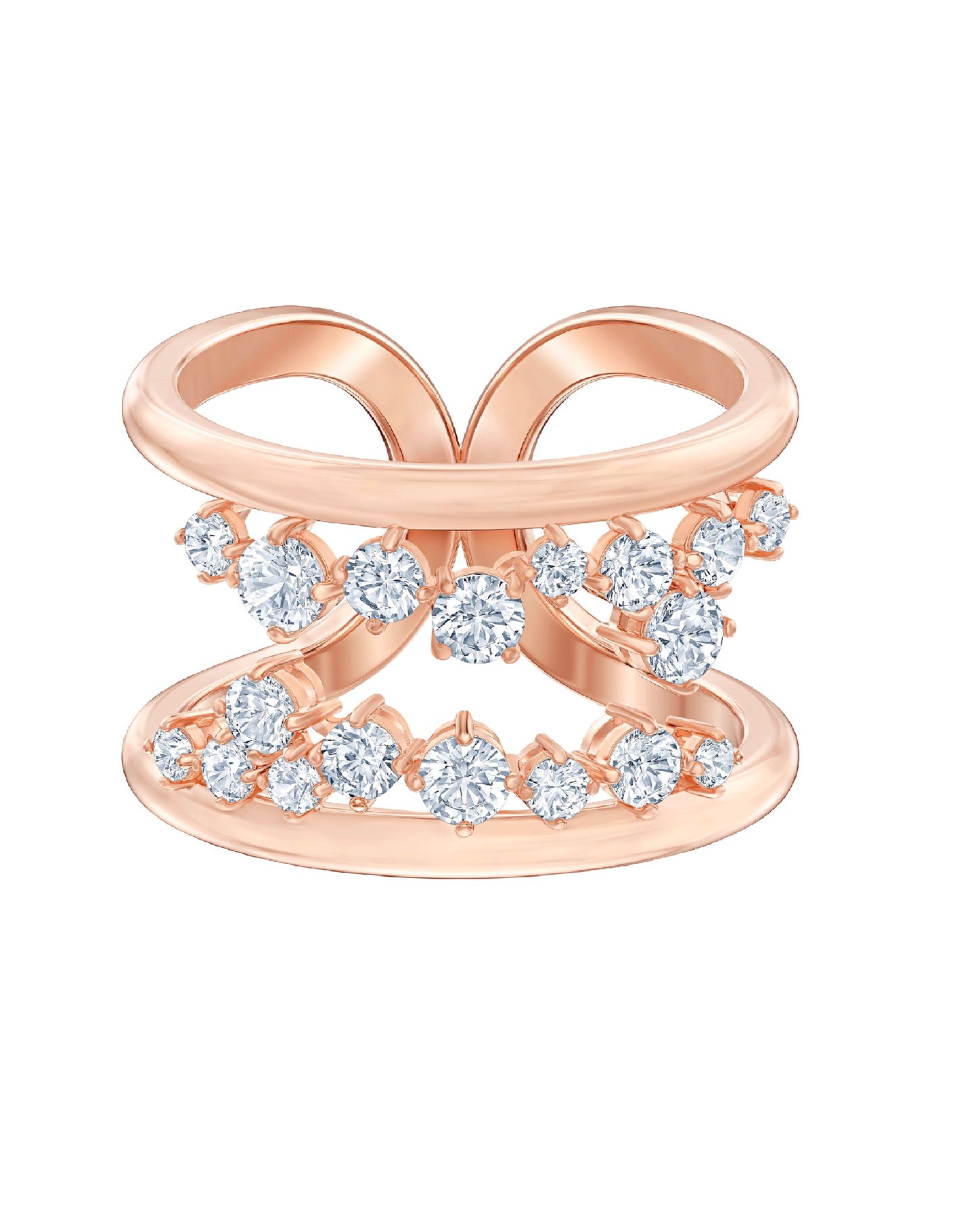 Swarovski Swarovski NORTH Rose Gold Tone Ring Size 55 Rings