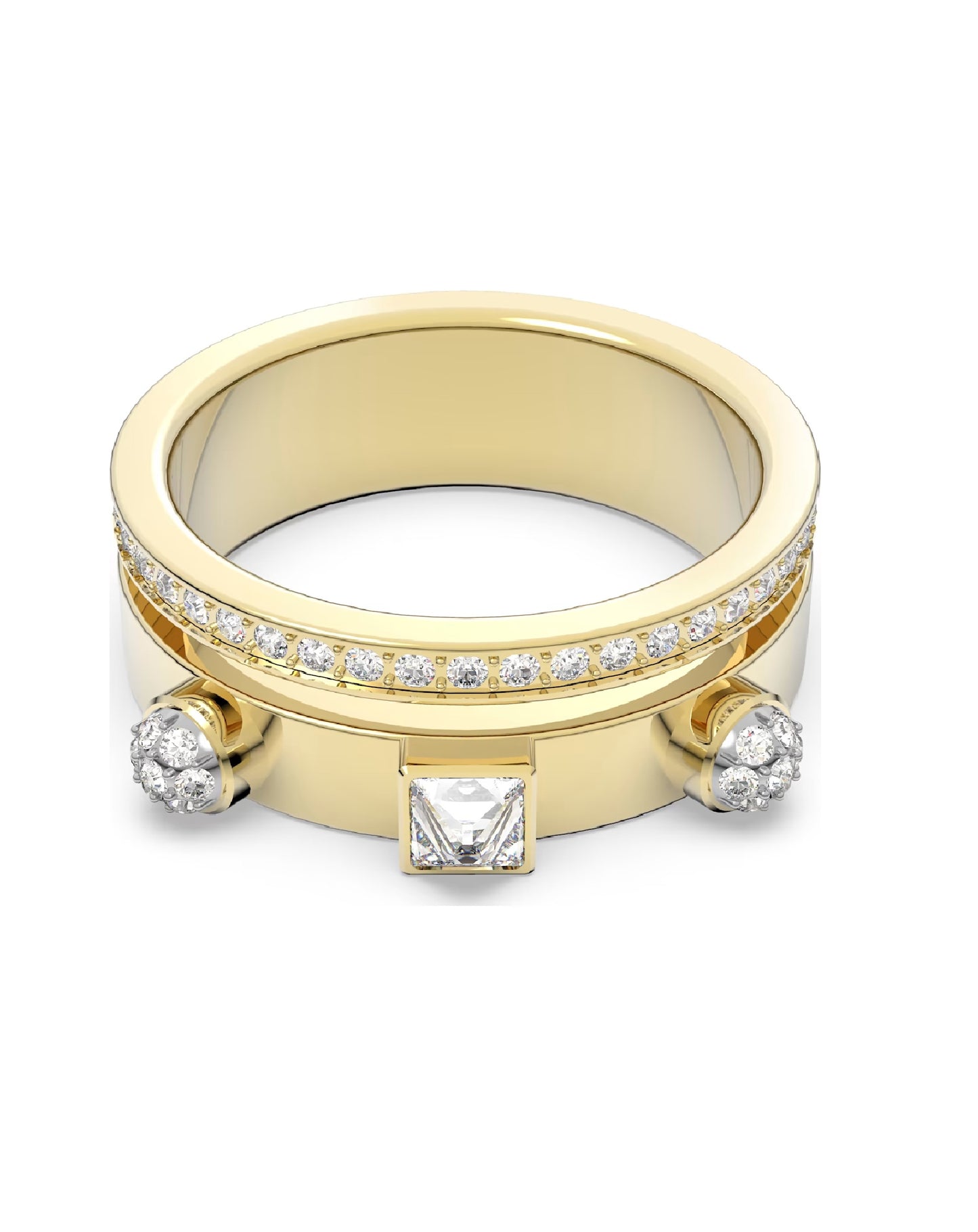 Swarovski Swarovski Thrilling STONE Yellow Gold Tone Ring Size 55 Rings