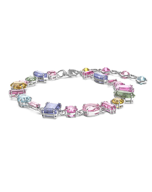 Swarovski Swarovski Rhodium Plated Multicolored Gema Collection lll Bracelet Bracelets