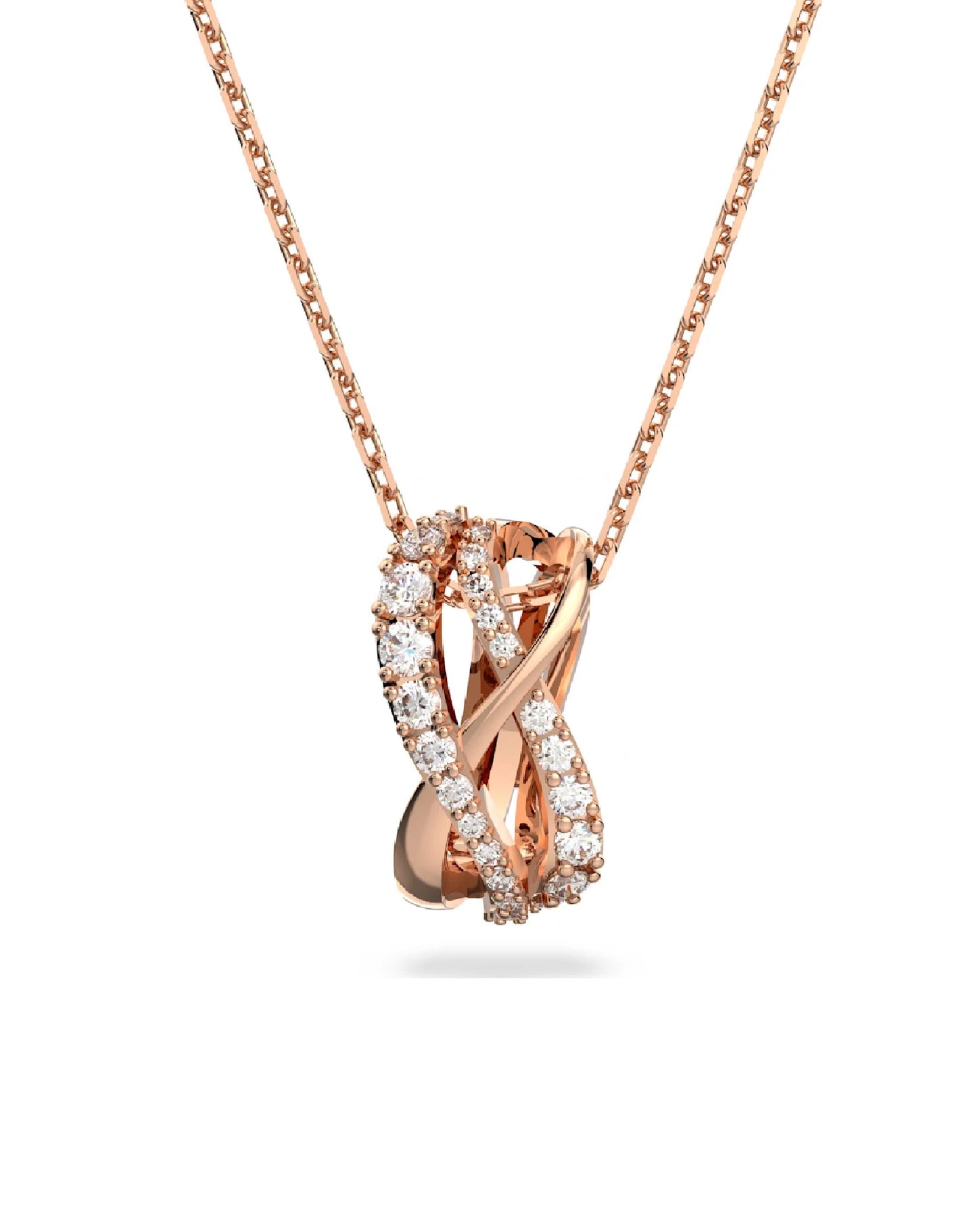 Swarovski Swarovski TWIST Rose Gold Tone Necklace Necklaces
