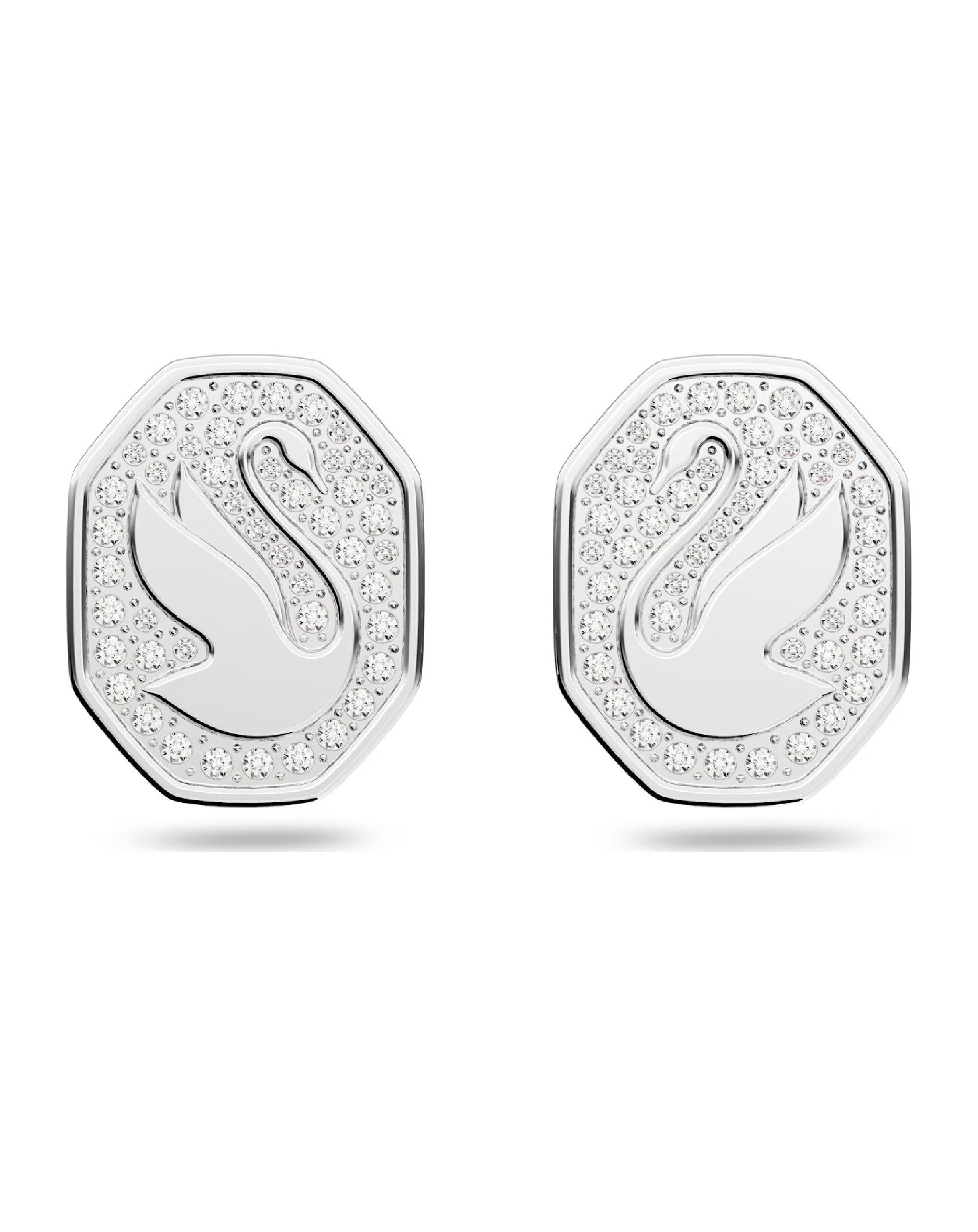 Swarovski 5621097 Swarovski SIGNUM White Tone Rhodium Plated Stud Earring Earrings