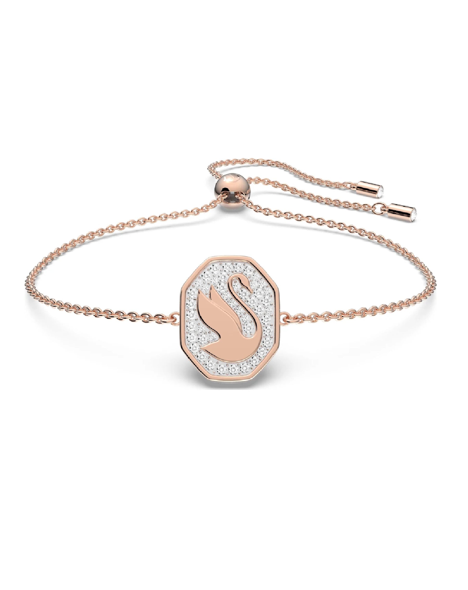 Swarovski 5621107 Swarovski SIGNUM Bracelet Rose Gold-Tone/White Bracelets