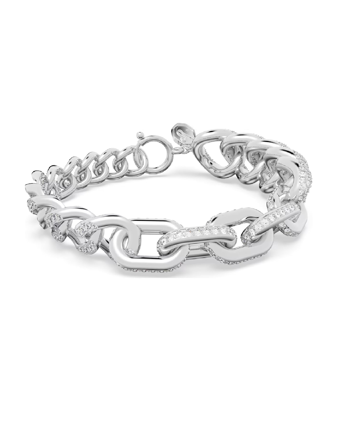 Swarovski 5622225 Swarovski White Tone DEXTERA Pavé Bracelet Bracelets