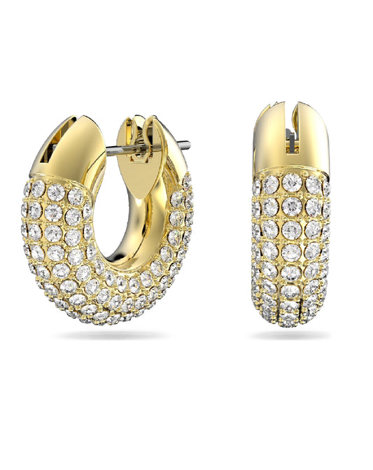 Swarovski 5636530 Swarovski Dextera HOOP Earrings, Yellow Gold Tone Plated Earrings