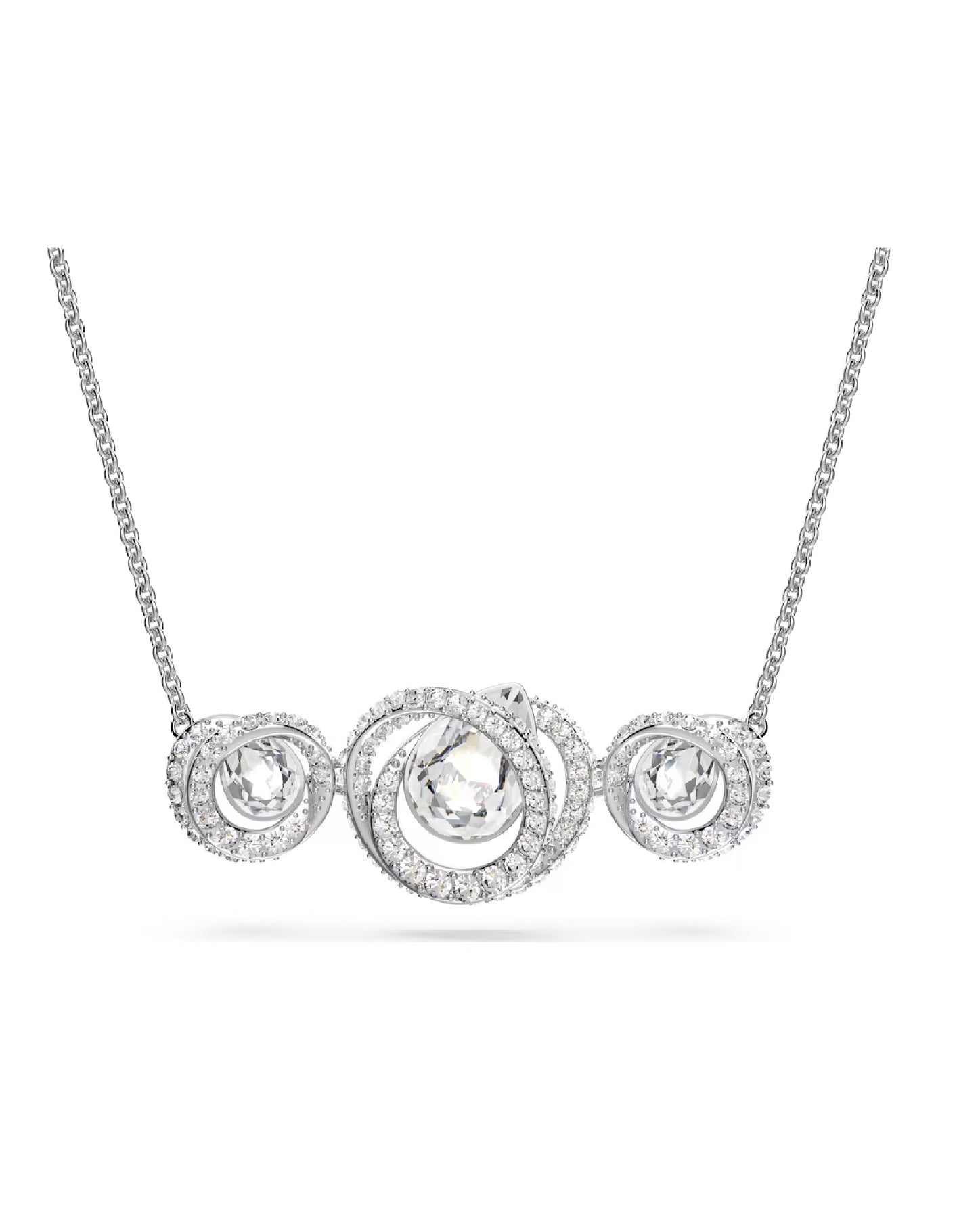 Swarovski 5636587 Swarovski GENERATION Necklace, Silver Tone Rhodium Plated Necklaces