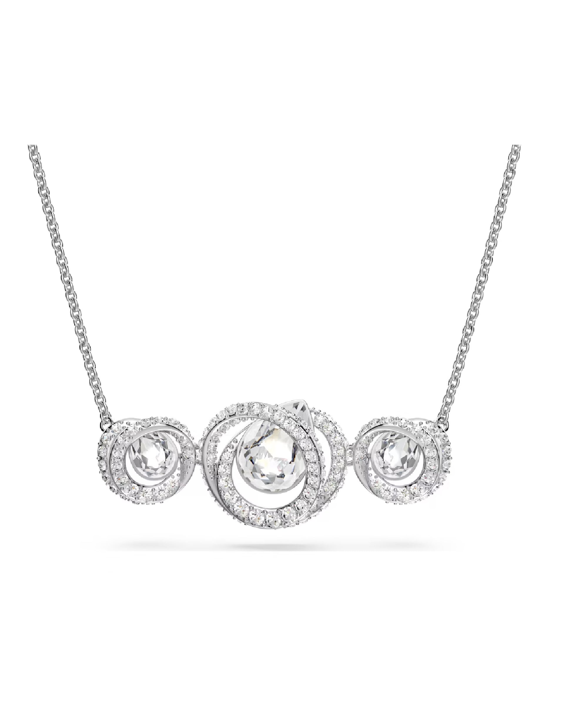 Swarovski 5636587 Swarovski GENERATION Necklace, Silver Tone Rhodium Plated Necklaces