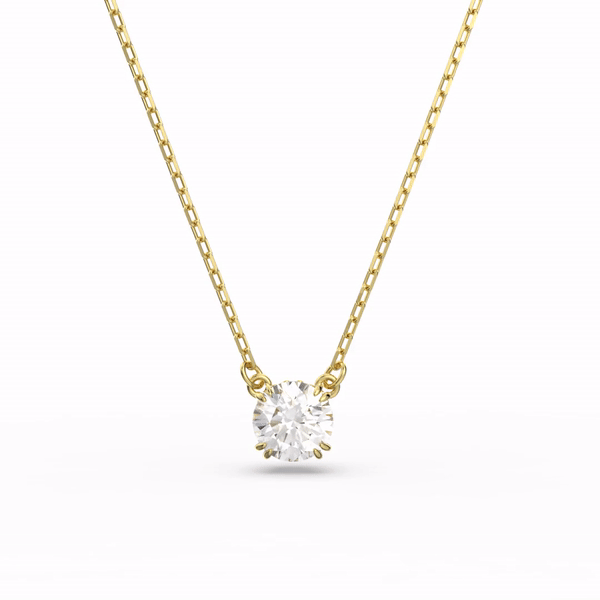 Swarovski 5636703 Swarovski Constella PENDANT, Yellow Gold Tone Necklaces