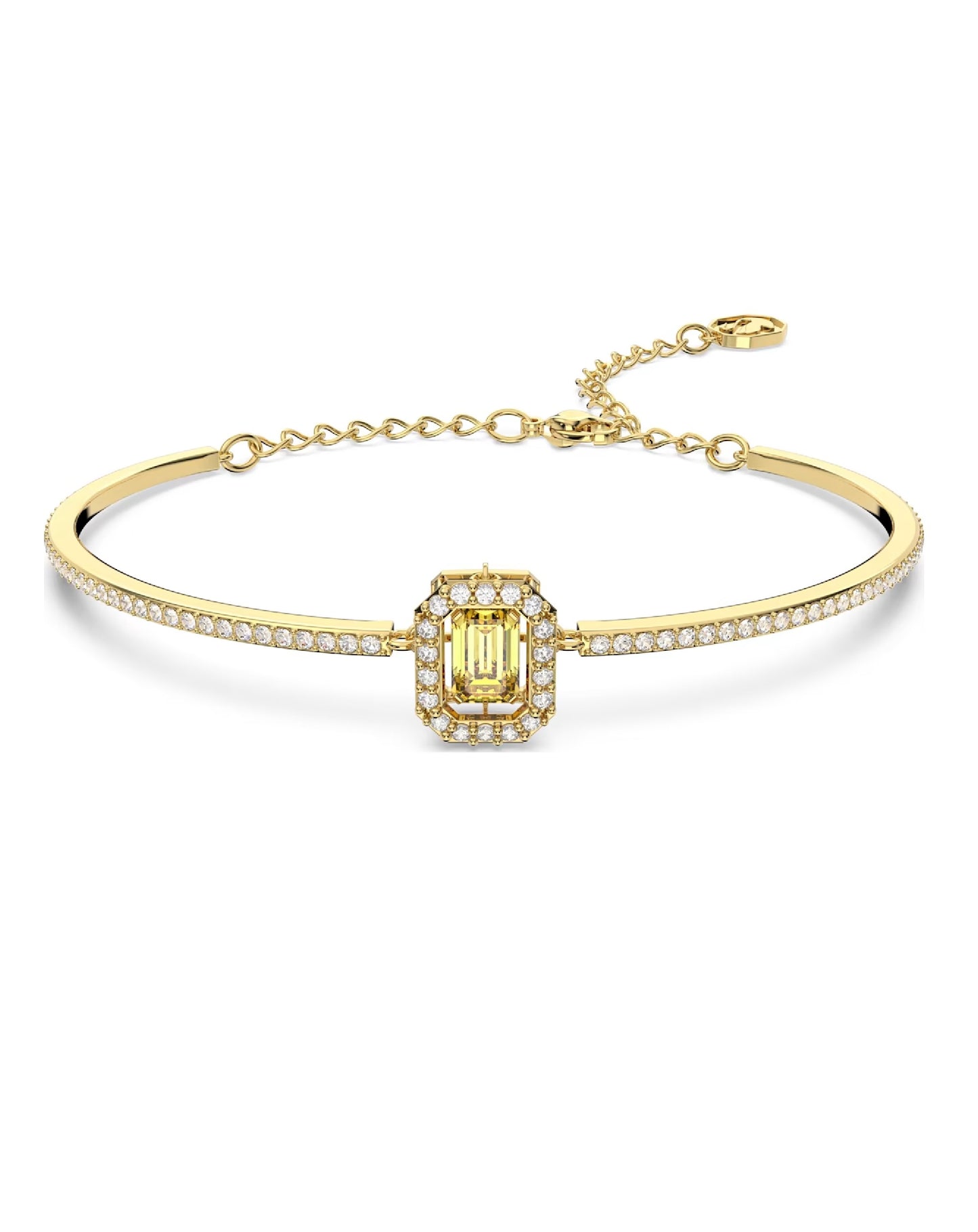 Swarovski 5638488 Swarovski Yellow Gold Plated Millenia Bangle Size M Jewelry