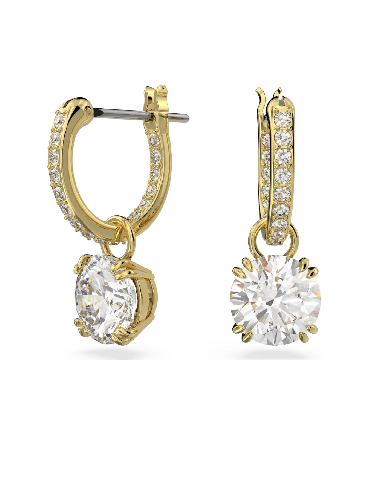 Swarovski 5638802 Swarovski CONSTELLA Drop Earrings, Yellow Gold Tone Earrings
