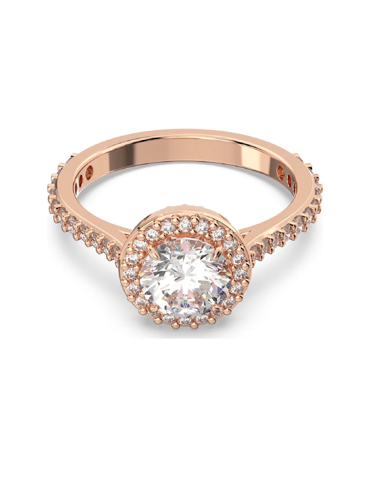 Swarovski 5642641 Swarovski Constella COCKTAIL, Rose Gold Tone, Ring Size 58 Rings