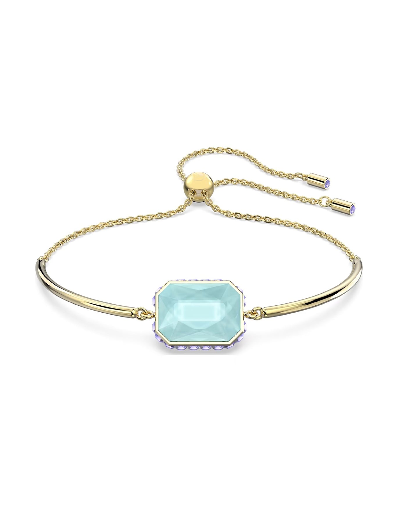 Swarovski 5640258 Swarovski ORBITA Octagonal Cut Bracelet, Yellow Gold Tone Bracelets