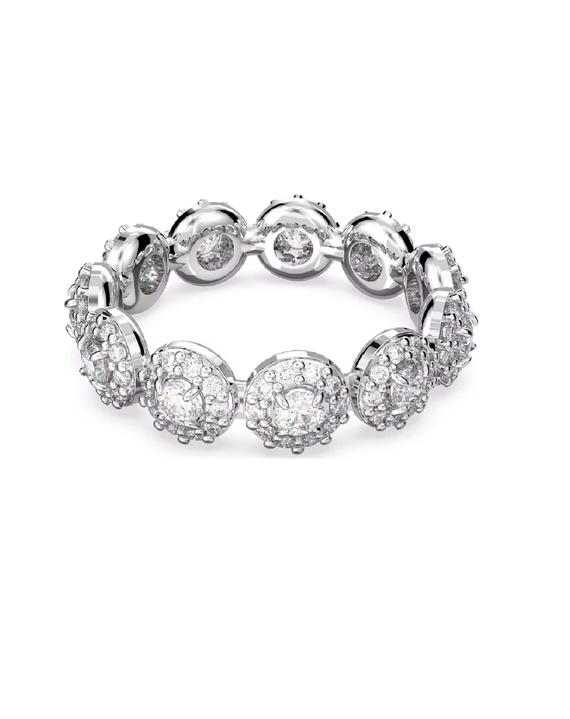Swarovski 5642608 Swarovski CONSTELLA, White Rhodium Plated, Ring Size 58 Rings