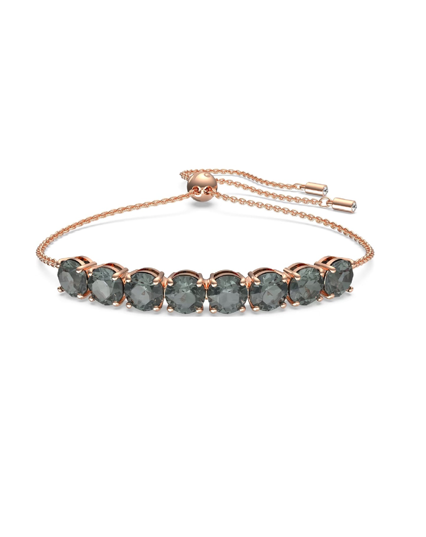 Swarovski 5643749 Swarovski EXALTA Bracelet, Rose Gold Tone/Black Bracelets