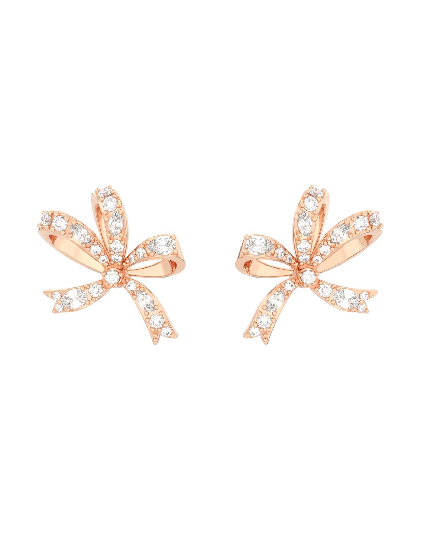 Swarovski 5647572 Swarovski Volta Earrings, Rose GOLD Tone/White Rhodium Earrings