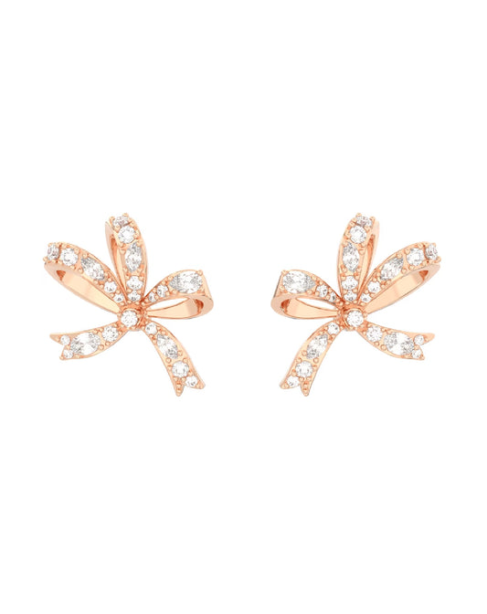 Swarovski 5647572 Swarovski Volta Earrings, Rose GOLD Tone/White Rhodium Earrings