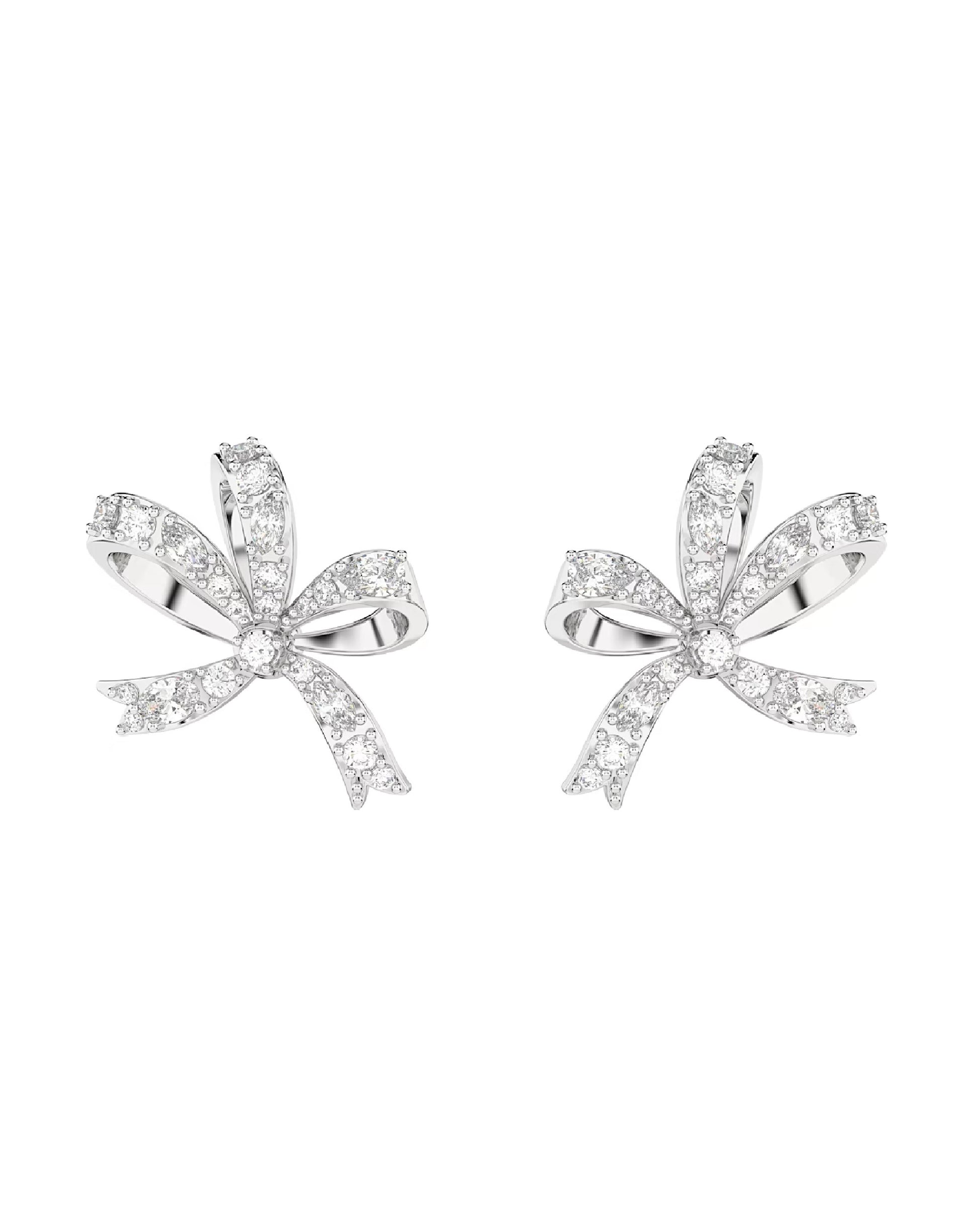 Swarovski 5647579 Swarovski Volta Earrings, White TONE Rhodium Plated Earrings