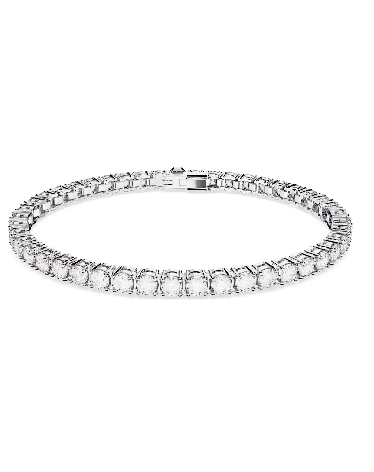 Swarovski 5648938 Swarovski Matrix BRACELET Size L, White Rhodium Bracelets