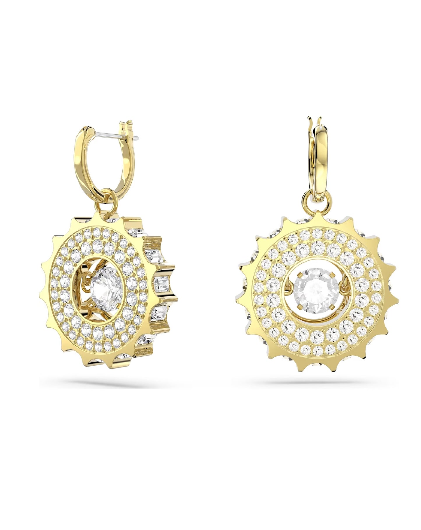 Swarovski 5650364 Swarovski Rota Drop Earrings, YELLOW Gold Tone Earrings