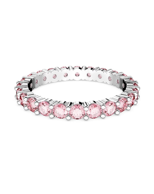 Swarovski Swarovski RHODIUM Plated, Matrix Ring, Pink-White Tone Rings