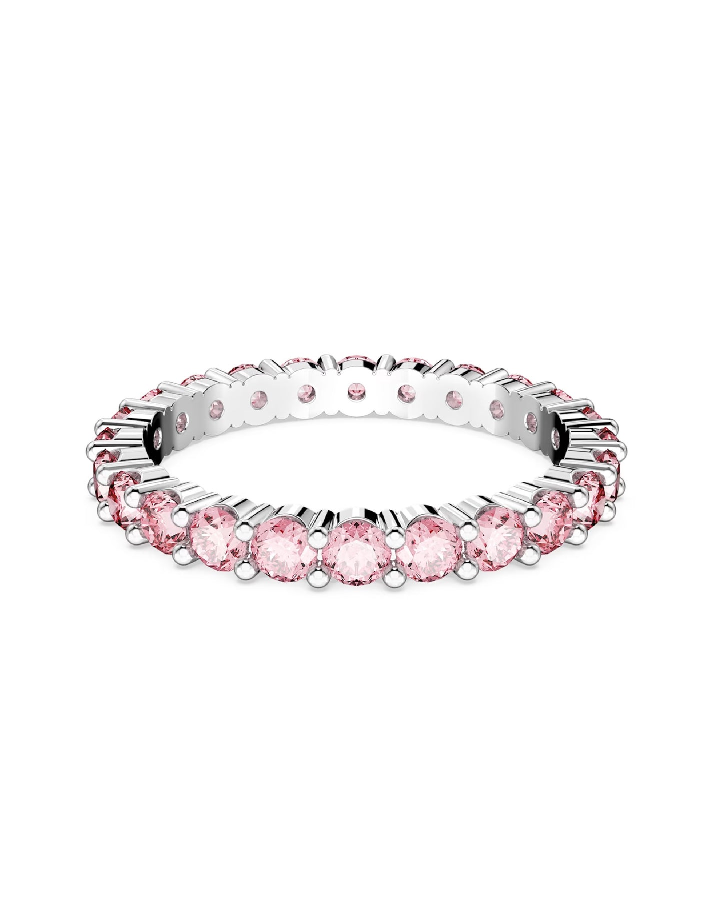 Swarovski 5658856 Swarovski Rhodium Plated, Matrix Ring Size 55, White Tone Rings