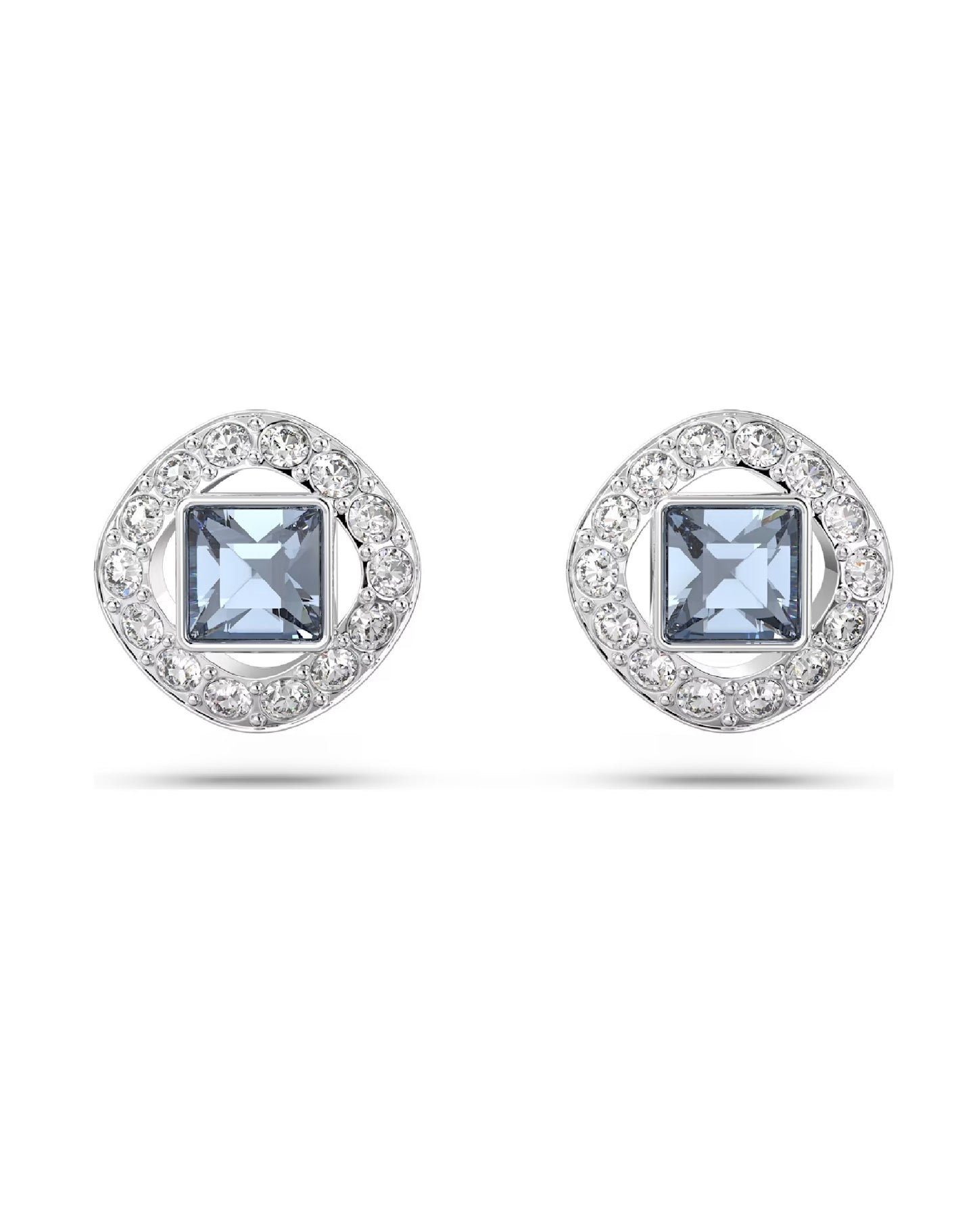 Swarovski 5662143 Swarovski Angelic STUD EARRINGS, Blue, Rhodium Plated Earrings