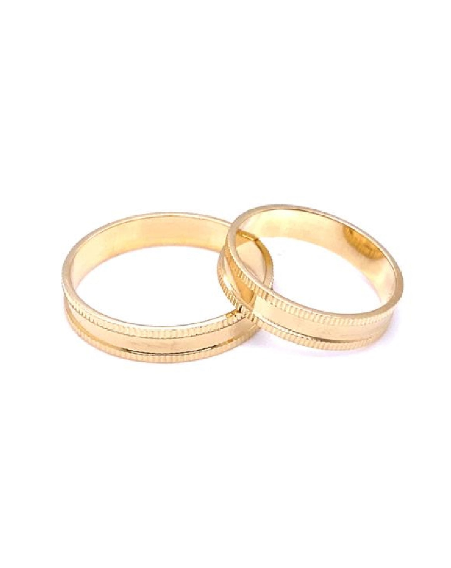 Gold 18 Kt Yellow Gold Wedding Ring Bands Jewelry