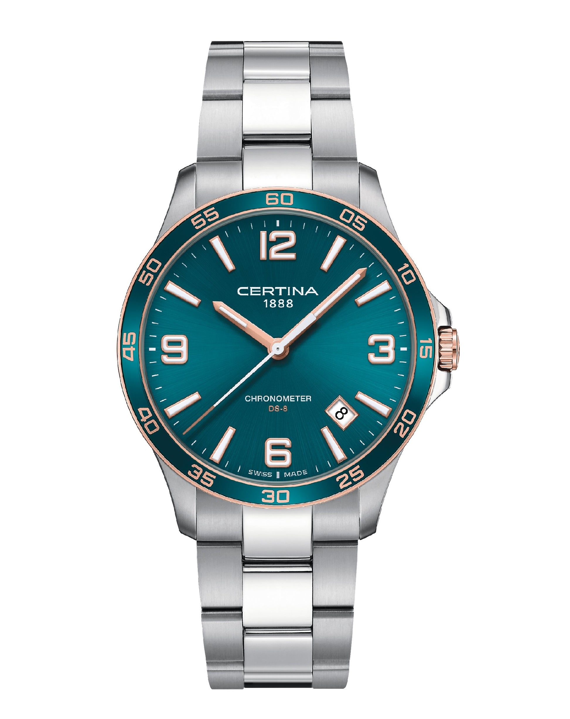 Certina C033.851.21.097.00 CERTINA DS-8 COSC Turquoise DIAL 41,50MM Watch
