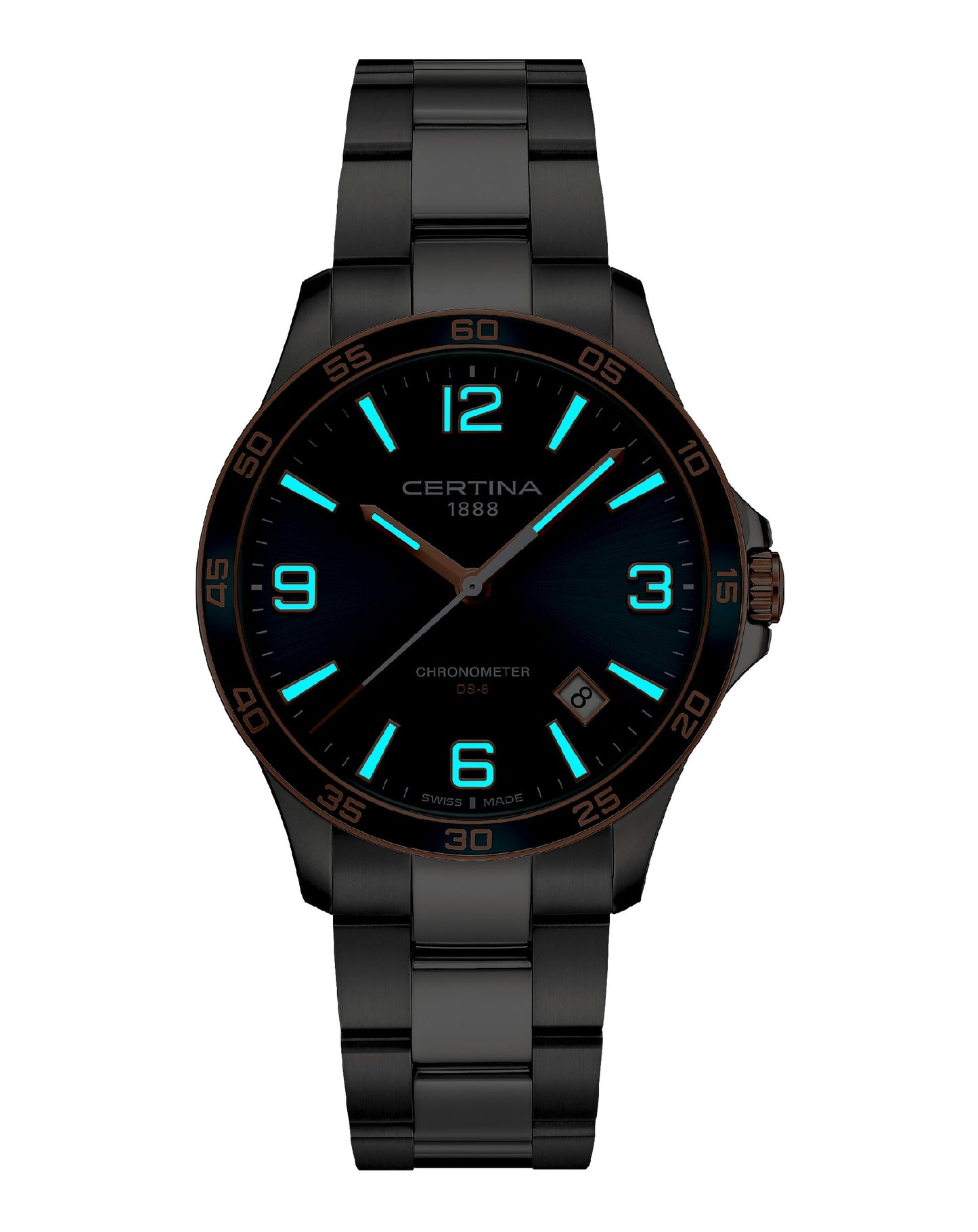 Certina C033.851.21.097.00 CERTINA DS-8 COSC Turquoise DIAL 41,50MM Watch