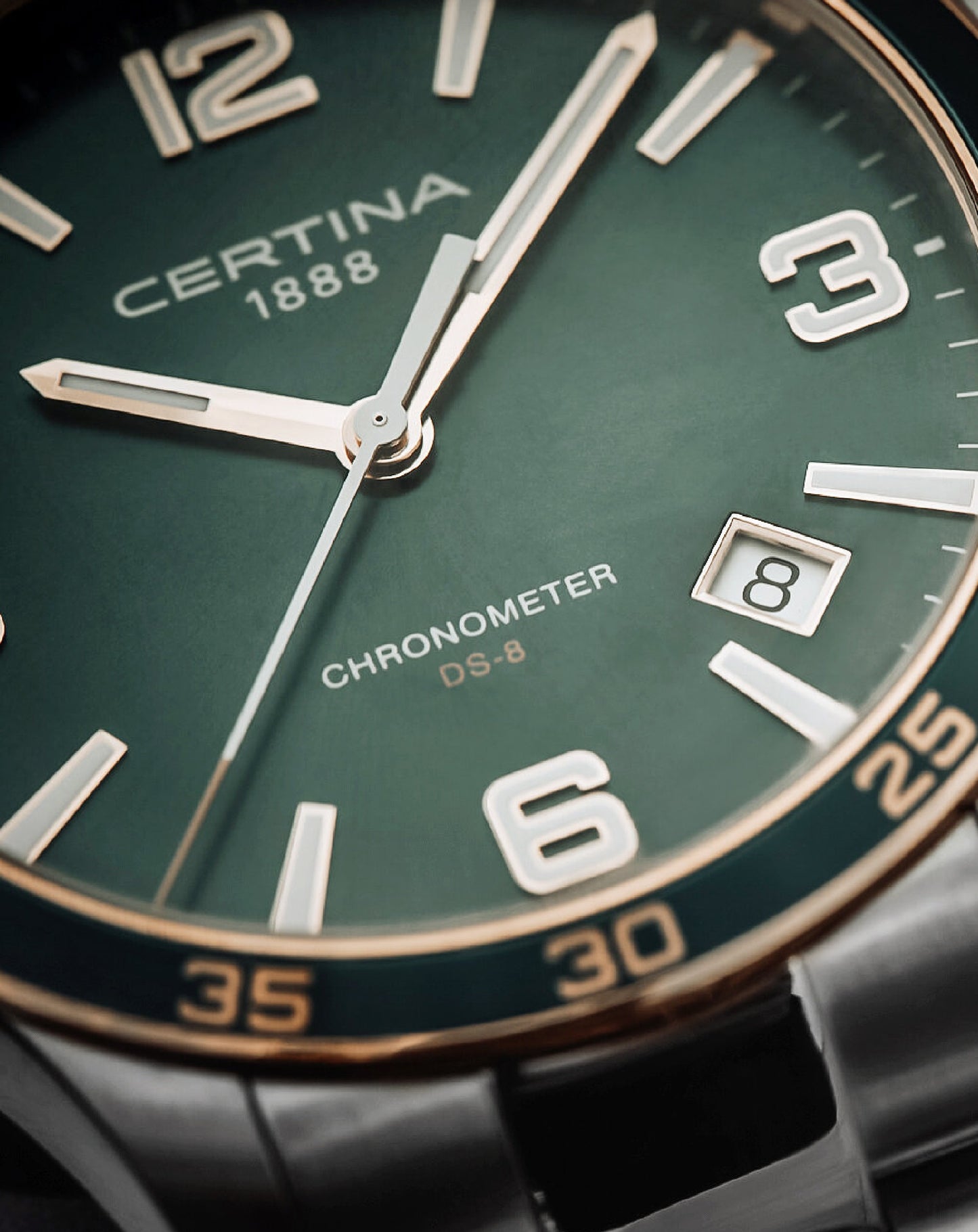Certina C033.851.21.097.00 CERTINA DS-8 COSC Turquoise DIAL 41,50MM Watch