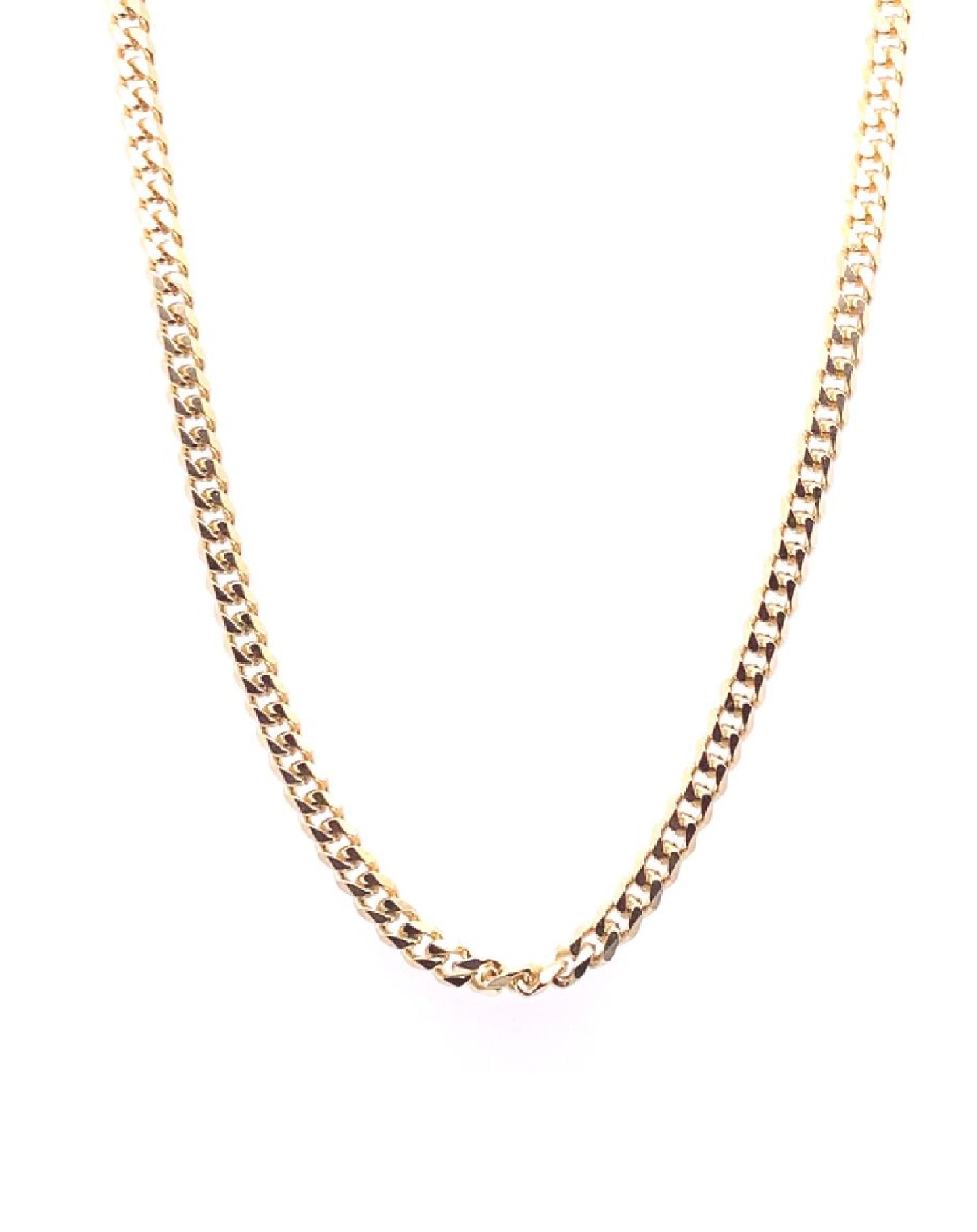 Gold 18 Kt Curb Gold Chain Jewelry